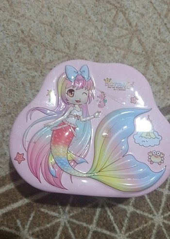 Pembe Pastel Denizkızı Desenli Çocuk Okul Çantası