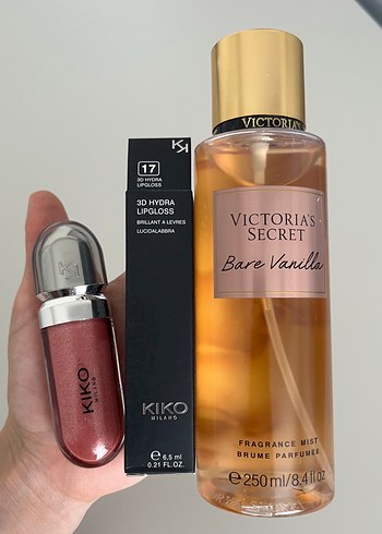 Kiko gloss 17 no Victoria's Secret Bare Vanilla