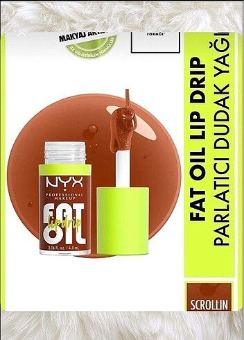 nyx fat oil lip drip dudak yağı