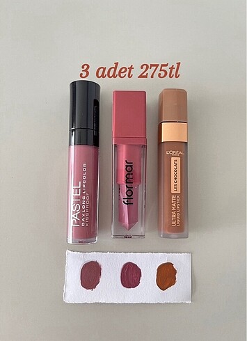 flormar kiss me more pastel mat ruj loreal mat ruj