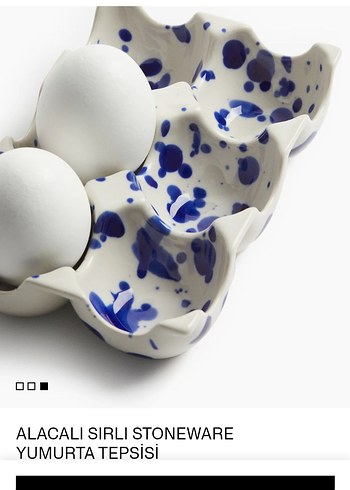 H&M HOME STONEWARE YUMURTA TEPSİSİ - Görsel 2