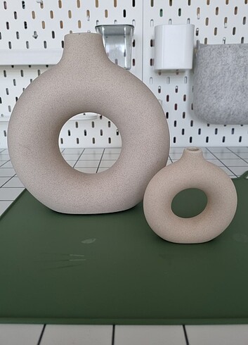 Beden ten rengi Renk H&M HOME STONEWARE VAZO SETİ
