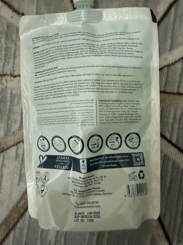 The Purest Solutions Eksfoliye Toner 400 ml - Görsel 2