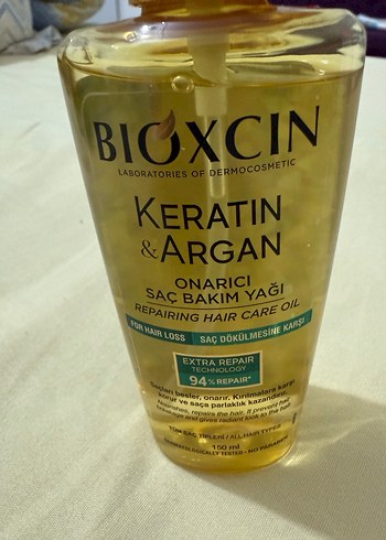 Bioxin Keratin & Argan Onarıcı Saç Bakım Yağı 150 ml - Görsel 3