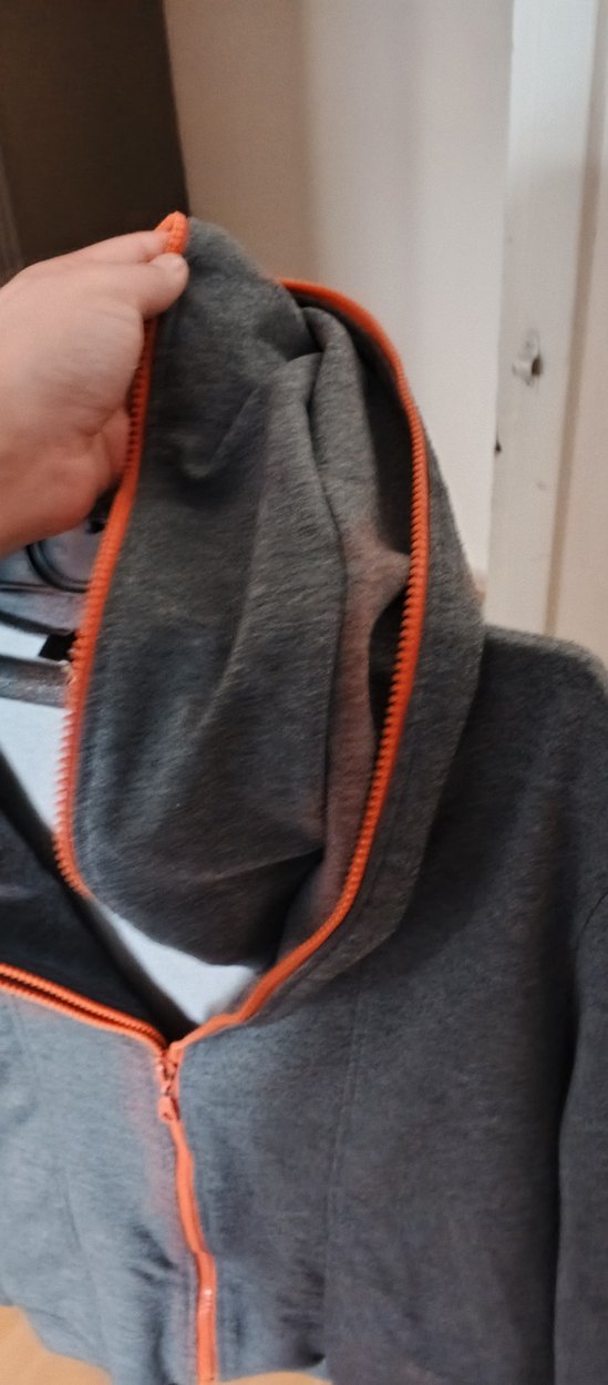 çift kapüşon görünümlü ceket - Görsel 4