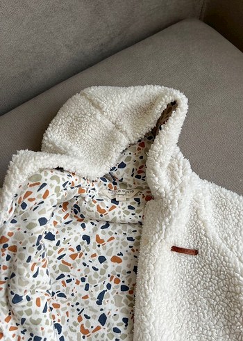 Bebek Kız Beyaz Kürklü Tulum - Görsel 2