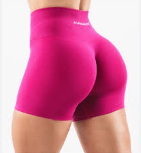 Alphalete büzgülü fuşya şort