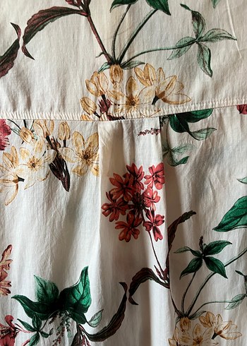 Çiçek Desenli Pamuklu Bohem Kadın Gömlek - Görsel 5