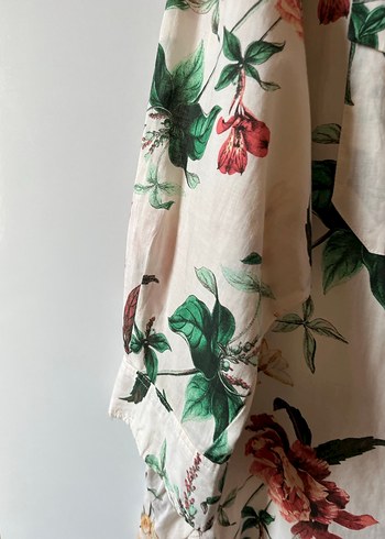 Çiçek Desenli Pamuklu Bohem Kadın Gömlek - Görsel 11