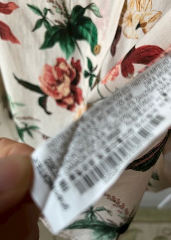 Çiçek Desenli Pamuklu Bohem Kadın Gömlek - Görsel 8