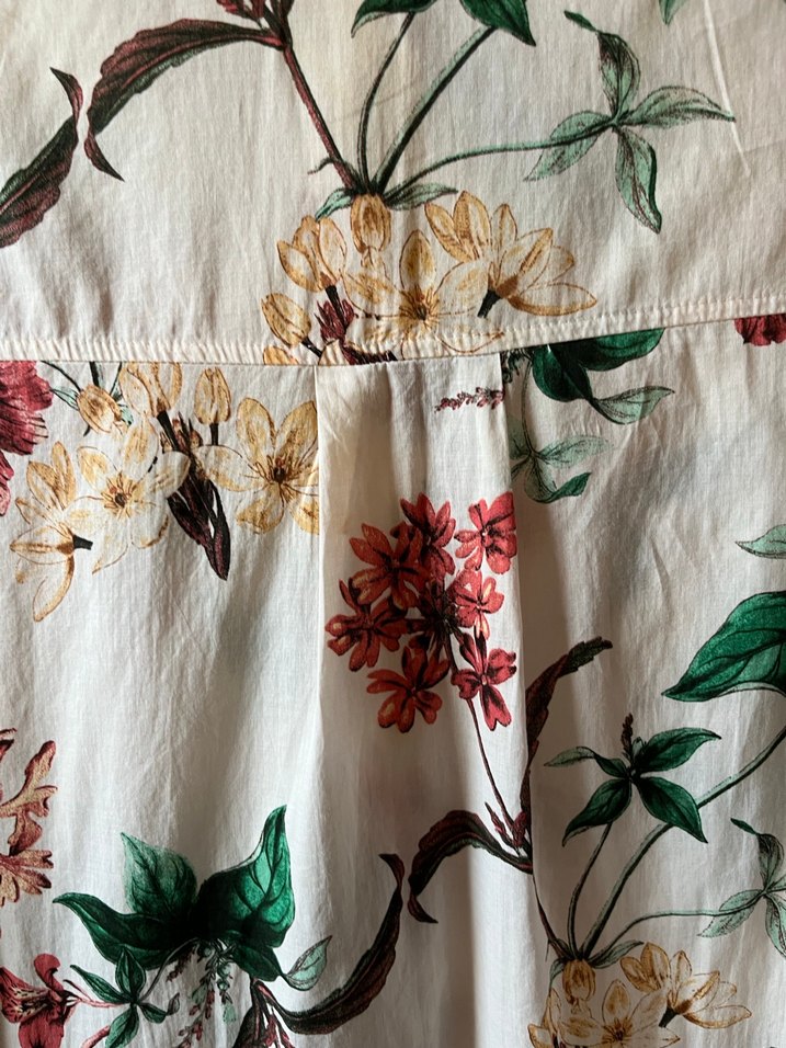 Çiçek Desenli Pamuklu Bohem Kadın Gömlek - Görsel 5