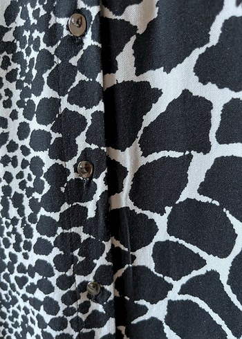 Yılan Desenli Siyah  Tunik - Görsel 5