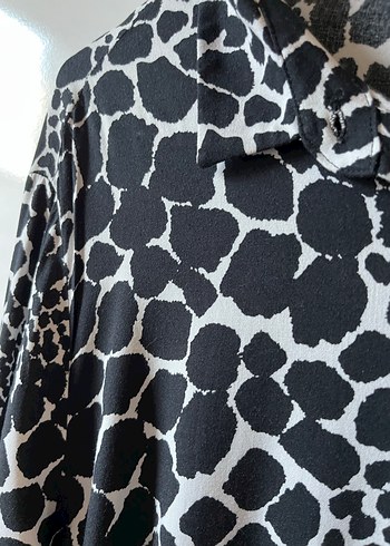 Yılan Desenli Siyah  Tunik - Görsel 9