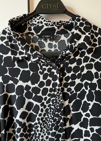 Yılan Desenli Siyah  Tunik - Görsel 2