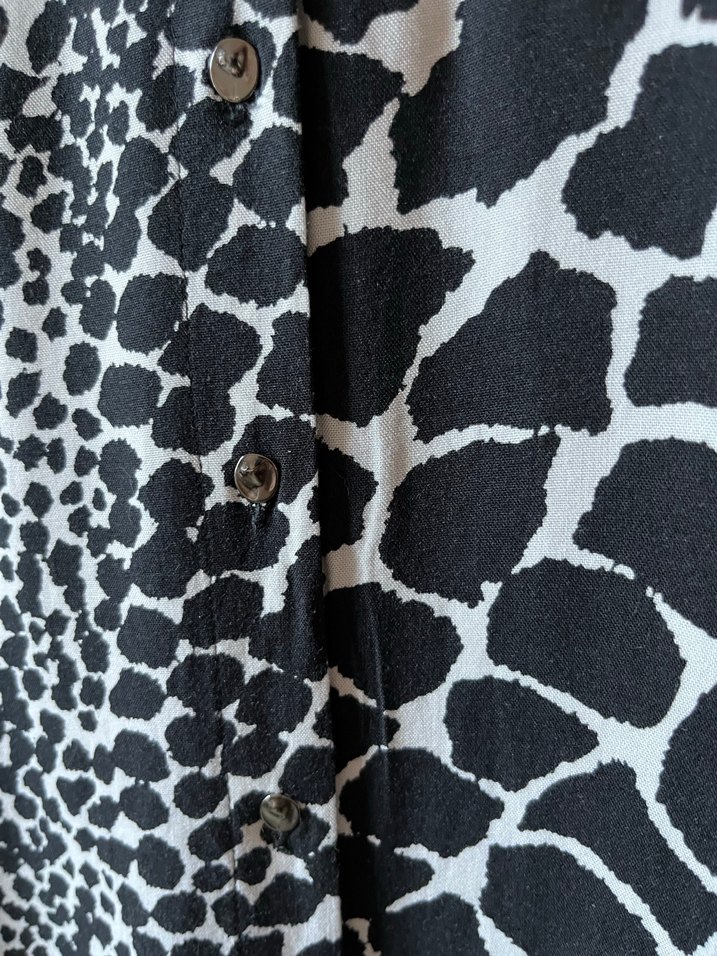 Yılan Desenli Siyah  Tunik - Görsel 5