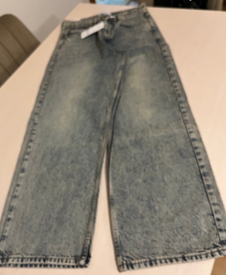 Gri Salaş  Kot Pantolon - Görsel 5