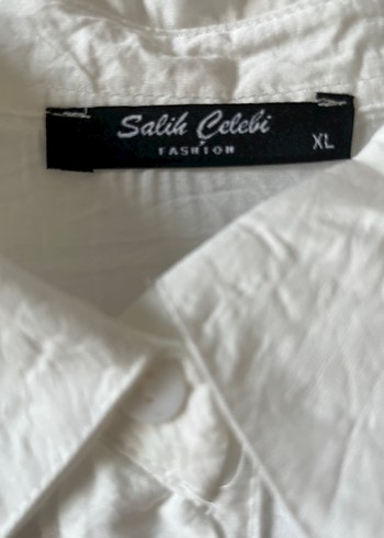 Uzun Kollu Beyaz  Kadın Gömlek - Görsel 2