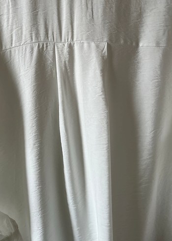 Uzun Kollu Beyaz  Kadın Gömlek - Görsel 3