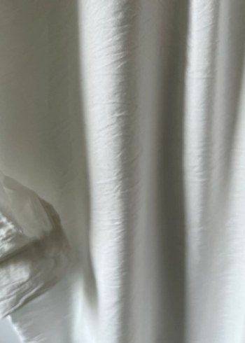 Uzun Kollu Beyaz  Kadın Gömlek - Görsel 5