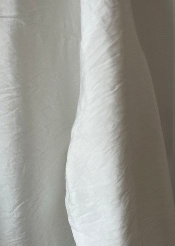 Uzun Kollu Beyaz  Kadın Gömlek - Görsel 4