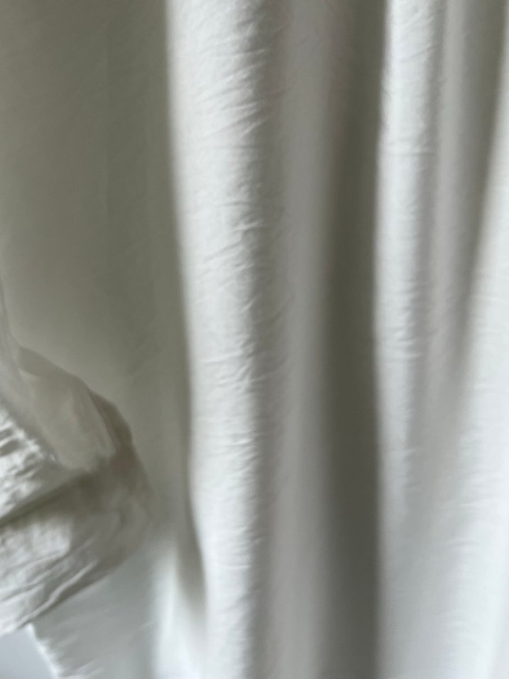 Uzun Kollu Beyaz  Kadın Gömlek - Görsel 5