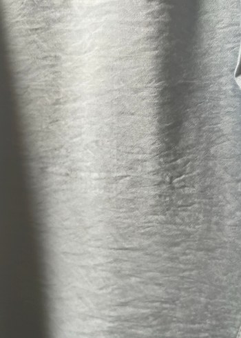 Uzun Kollu bebe mavi Kadın Gömlek - Görsel 11