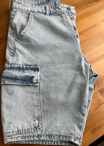 Düğmeli erkek Kot Şort - Görsel 6