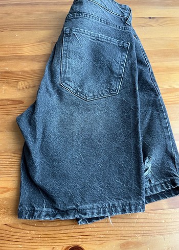 Düğmeli erkek Kot Şort - Görsel 9