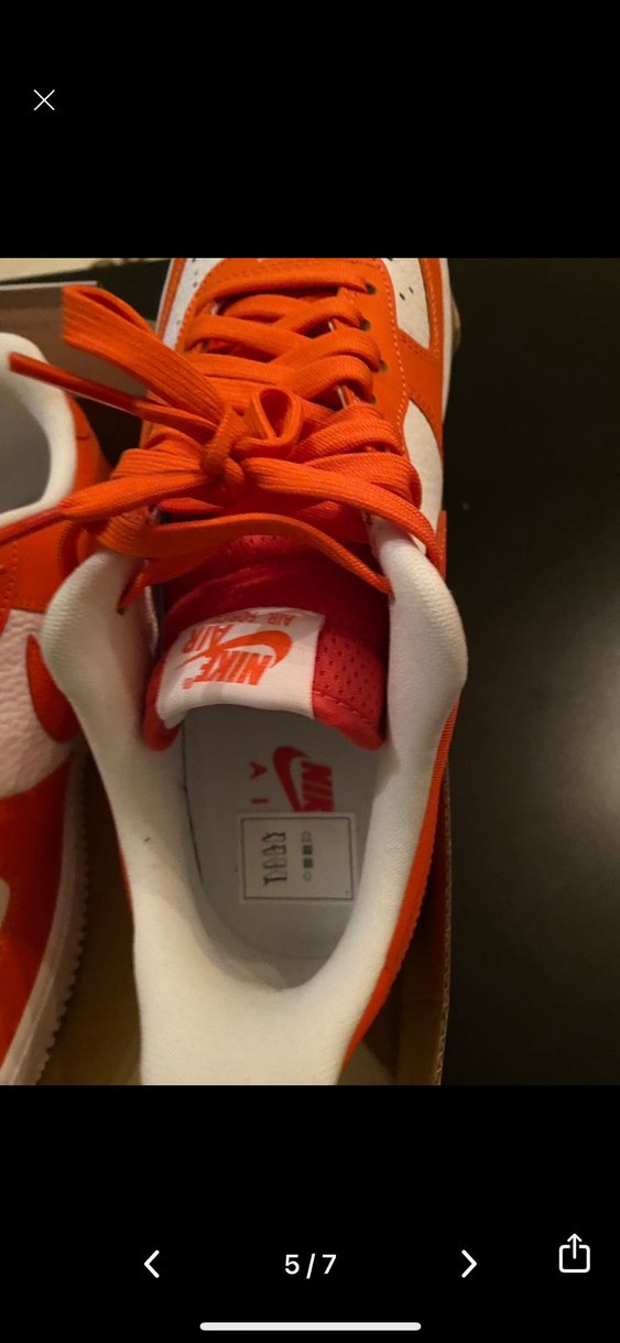 Nike Air Force 1 Turuncu Basketbol Ayakkabısı - Görsel 3