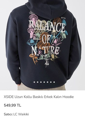 LC Waikiki Kapüşonlu Baskılı Sweatshirt - Görsel 10