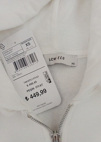 LC Waikiki  Kapüşonlu Fermuarlı Mini Sweatshirt - Görsel 5