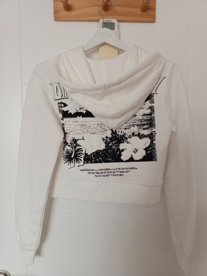 LC Waikiki  Kapüşonlu Fermuarlı Mini Sweatshirt - Görsel 3