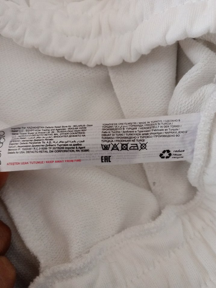 defacto Beyaz Kadın Eşofman - Görsel 4