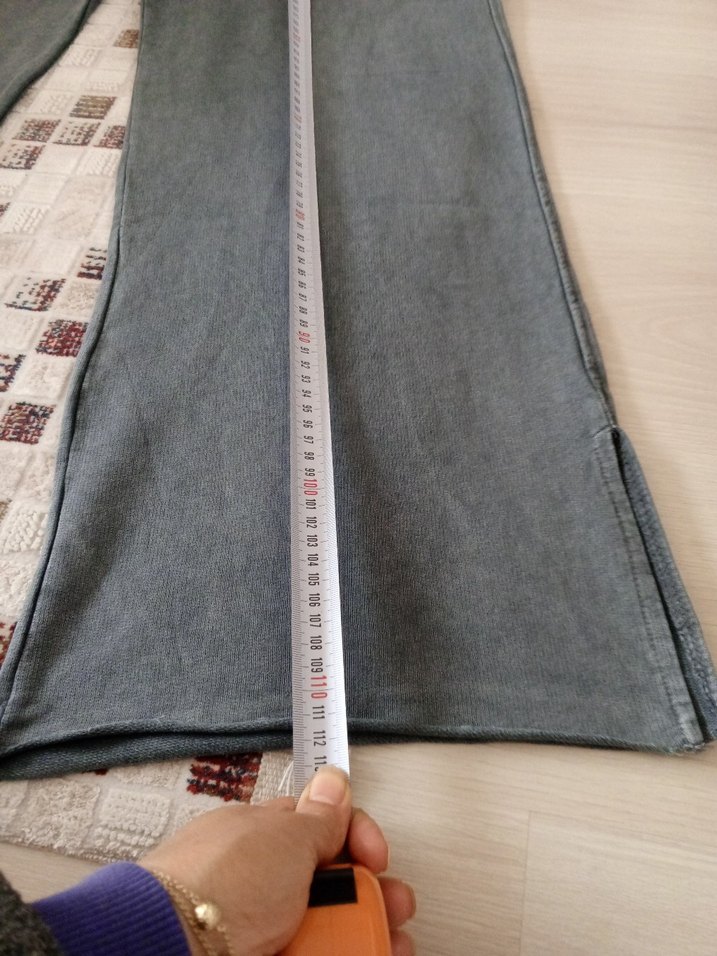 trendyol bayan yırtmaçlı eşofman - Görsel 5