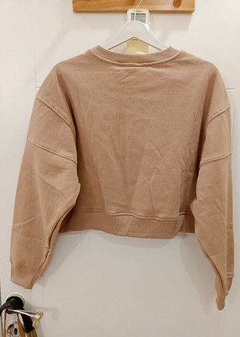 grimlange  Bej Kadın Oversize Sweatshirt - Görsel 3