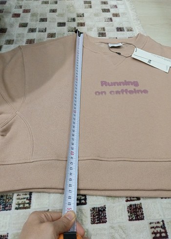 grimlange  Bej Kadın Oversize Sweatshirt - Görsel 4