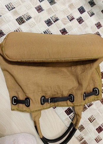 Kahverengi Kemer Detaylı Kadın Çanta - Görsel 6