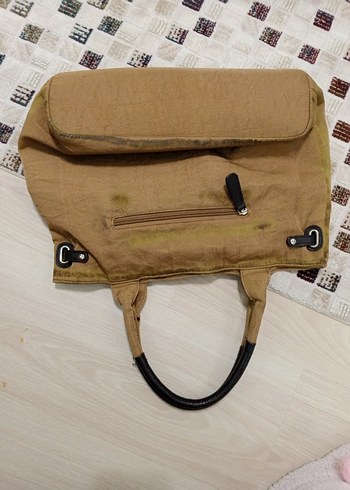 Kahverengi Kemer Detaylı Kadın Çanta - Görsel 9