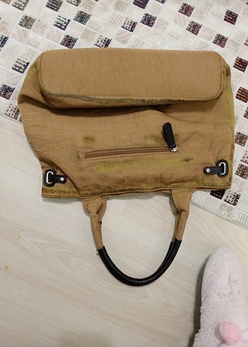 Kahverengi Kemer Detaylı Kadın Çanta - Görsel 8