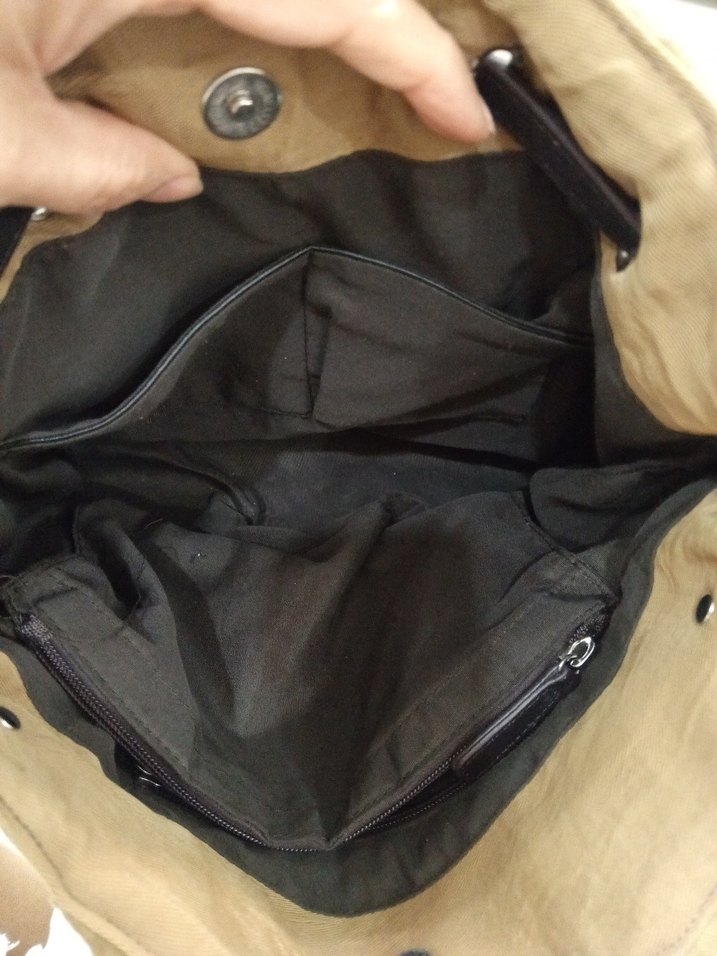 Kahverengi Kemer Detaylı Kadın Çanta - Görsel 5