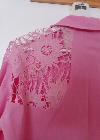 patishka kadın Keten Gömlek - Görsel 4