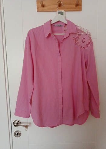 patishka kadın Keten Gömlek - Görsel 2