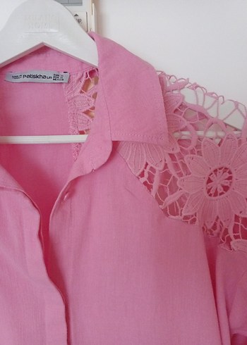 patishka kadın Keten Gömlek - Görsel 5