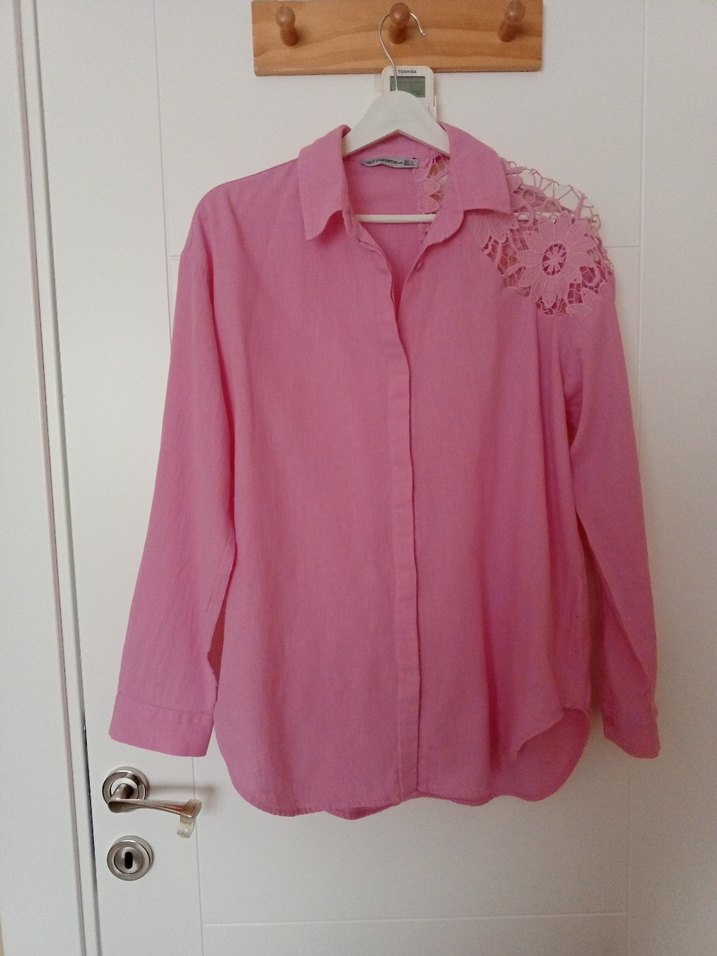 patishka kadın Keten Gömlek - Görsel 2