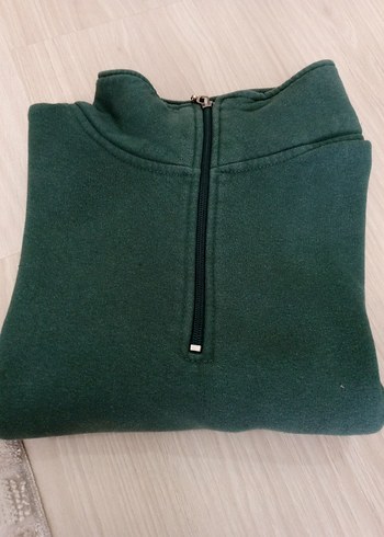 Kadın Yarım Fermuarlı Yüksek Yakalı Sweatshirt - Görsel 7