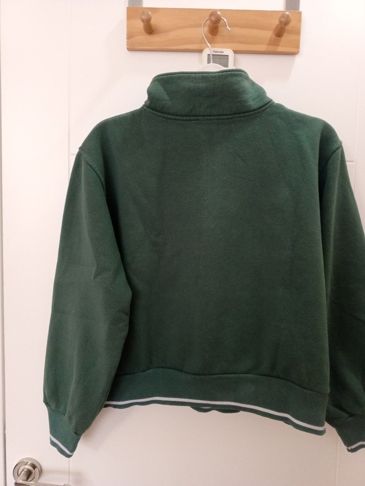 Kadın Yarım Fermuarlı Yüksek Yakalı Sweatshirt - Görsel 2