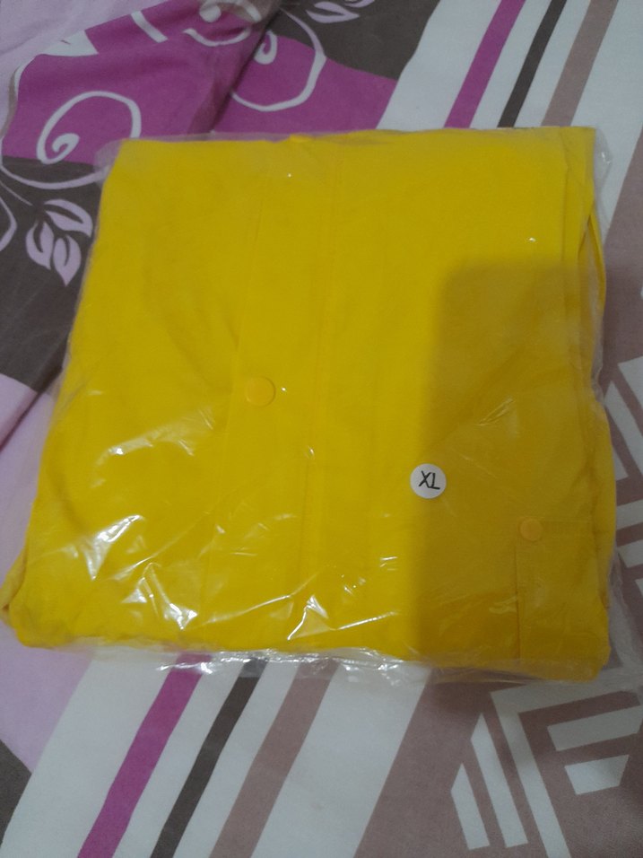 Erkek Sarı Kapüşonlu Yağmurluk - Görsel 5