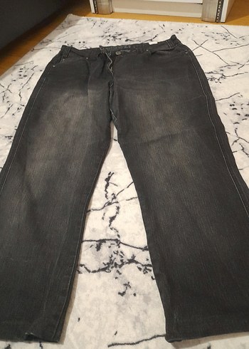Diğer Gri Beli Kemerli Kadın Denim Pantolon