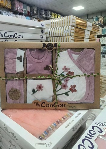 Diğer Concon Bebek Seti Pembe Cicekli Rahatlik