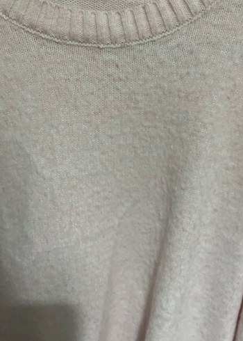 Pembe Örgü Kadın Kazak - Görsel 2